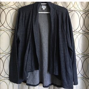 Blue Open Cardigan